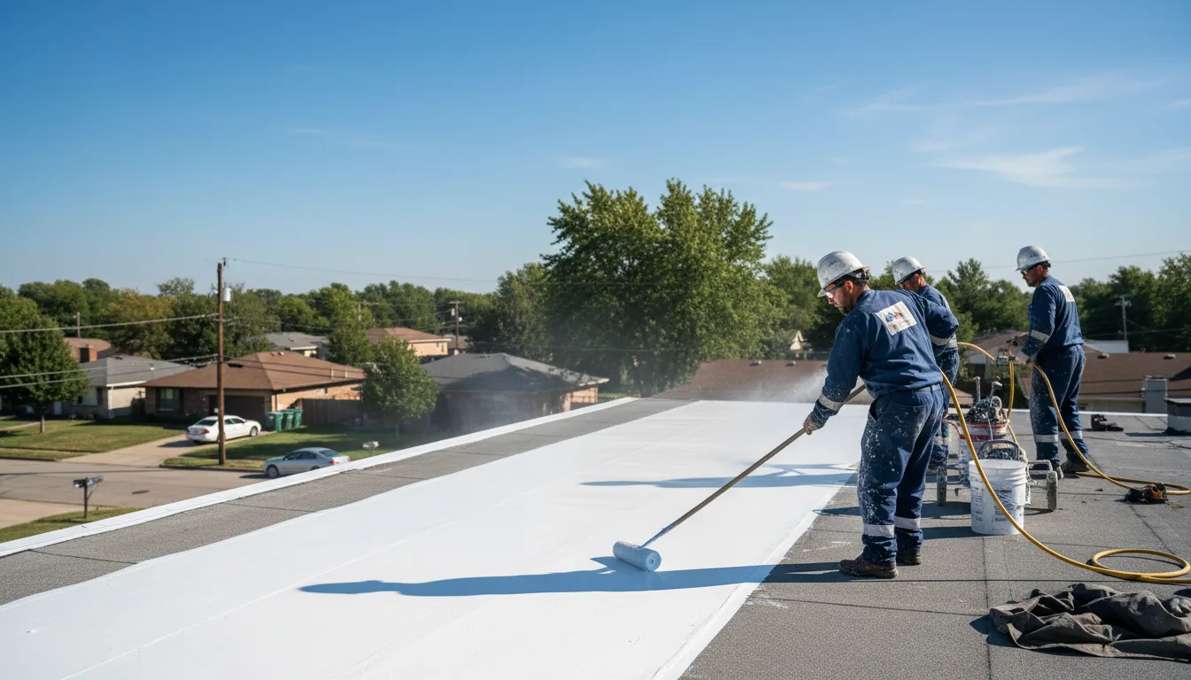 Commercial roof coating in San Diego, TX near me